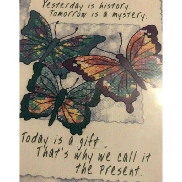 Cross Stitch Kit Dimensions Today Is A Gift #16730 Complete Stamped Sealed 5x7 - Picture 3 of 5